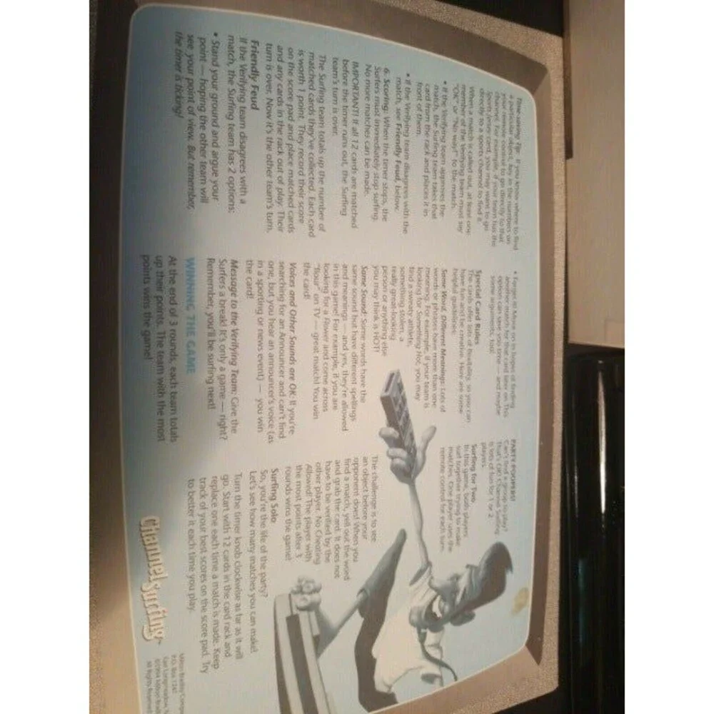 Channel Surfing Family Board Game (1994,